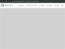 Tablet Screenshot of oakville.ca